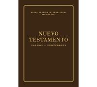 NVI, Nuevo Testamento de bolsillo, con Salmos y Proverbios, Revisión 2022, Leatherflex, Café