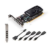 Nvidia Carte graphique Quadro P600 2 Go GDDR5 - Bus mémoire 128 bits, 4 mini ports d'affichage, support faible et haut profil