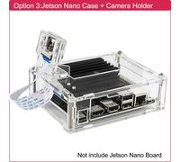 Nvidia Jetson Nano IMX219 - support de caméra 8mp,boîtier en acrylique,ventilateur de refroidissement,coque de Protection transparente pour Jetson Nano A02 B01,2 go - Type Option 3