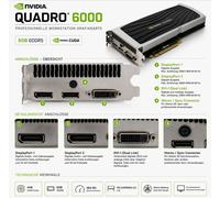 Nvidia Quadro 6000 6GB GDDR5 Neuf Workstation Cuda Graphique S26361-F2856-L602