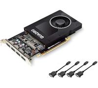 Nvidia Quadro P2000 Carte graphique GDDR5 Single Slot 5 Go - 1024 cœurs CUDA, 3.0 TFLOPS, 160 bit, 140 Go/s, 4 x DisplayPort 1.4, 75 W de consommation d'énergie, PCI Express 3.0 x16 (renouvelée)