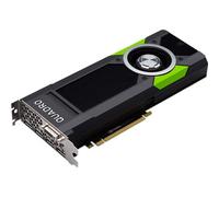 Nvidia Quadro P5000 16 Go GDDR5 288 Go/s 2560 CUDA Core 180 W PCI Express 3.0 x16 4 DP 1.4 et DVI-I DL Carte Graphique - Noir - Kit OEM