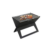 nviusdSJ Support pour Barbecue, BBQ Grill Extérieur Pliant Charbon de Bois Barbecue Portable Épaissir X-Type Carbone Mini Vertical Ménage Four Camp Grills