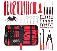 NVIYAM 158 Pièces Outils de Levier Universels pour Voiture, Outils de DéMontage de Garnitures Trousse, Outil Demontage Garniture avec Broches de Retenue, Ensemble à Pince Et Extracteur D’Attaches