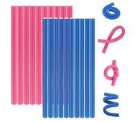 NVIYAM 20 Pièces Bigoudis Cheveux Rouleaux Permanente Boucles Flexibles Sans Chaleur Curling Twist Flex Mousse pour Cheveux