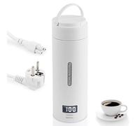 NVIYAM 380ML Bouilloire Electrique Portable,Tasse à eau électrique,Mug de Voyage Chauffant,avec réglage de la température, Bouilloire en Acier Inoxydable,220 V,Plusieurs régulations de température