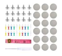 NVIYAM 90PCS Bouton d'outils de Toit de Voiture Décoration Boutons de Réparation de Ciel de toit de Voiture Ciel Boucle Fixe de Toit de Voiture Rivets de Réparation de Voiture avec Mesurer, Tournevis