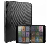 NVIYAM Album de Cartes 1080 Pochettes, Classeur pour Pokémon Cartes, 9 Pochettes 60 Pages, Noir, 34x28x5 cm