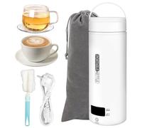 NVIYAM Bouilloire de Voyage(500 ml), Mini Bouilloire Electrique, 3 en 1 Bouilloire Portable - 4 régulateurs de température, pour Thé, Café, Lait/Camping, Extérieur, Voyage