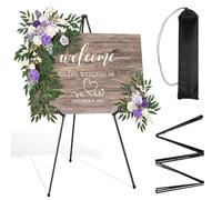 NVIYAM Chevalet pour Affiche d'artiste de Mariage 169cm, Chevalet Peinture Ajustable Pliable Trépied, Chevalet de Terrain Portable Chevalet de Présentation pour Chevalet d’artiste Chevalet Mariage