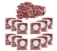 NVIYAM Lot de 12 Paquets Confettis de Mariage Biodégradables - Pétales de Rose Naturels et Fleurs Séchées pour Décoration