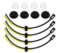 NVIYAM Lot de 4 filtres à essence pour débroussailleuse - Tube, joint, tuyau de carburant et carburateur universel