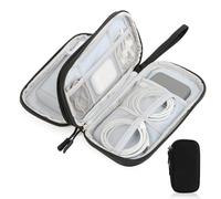 NVIYAM Sac Électronique Pochette Câble de Voyage Rangement, Organisateur Accessoires Électronique Sac Portable Organisateur d’Accessoires pour Disques Durs Câbles Chargeur Téléphoner USB Carte SD