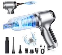 NVKHG Aspirateur à Main, 12000Pa Type-C Rechargeable Portable Léger Mini Aspirateur, 3 en 1 Aspirateur de Voiture avec Moteur sans Brosse, pour Voiture Animaux Maison Car