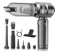 NVKHG Aspirateur à Main, 22000Pa Aspirateur à Main Sans Fil, 3 Vitesses 8000 tr/min électrique Avec Moteur Sans Brosse, Mini Aspirateur, Aspirateur Voiture Sans Fil Pour Bureau, Maison, Cuisine, Poils