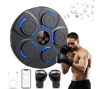 NVKHG Machine de Boxe Musicale, Machine de Boxe Électronique Murale Bluetooth Portable pour Adultes & Enfants, avec Gants de Boxe, Equipement de Boxe Idéal pour la Maison, Bureau, Gym