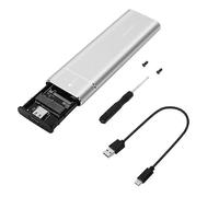 Nvme Adapter M2 SSD Enclosure USB 3.1 Type-C External Protocol M and for Supports Ethernet Keys Graphics Silver
