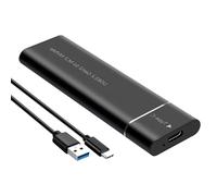 NVME Boîtier de disque dur externe 10 Gbit/s Transfert de données rapide Boîtier en aluminium pour disques 2230 2242 2260 2280