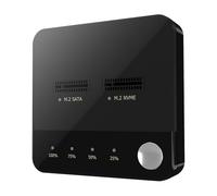 NVMe Duplicateurs Double Baie Hors Ligne Clone NVME Station d'accueil B+M Disques Dur Enclosur pour Disque SSD Portable Solid States Disk Enclosure