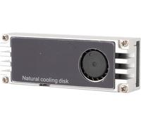 NVMe M.2 Aluminum NVMe Heat Sink Cooling Fan with Temperature Display,SSD Cooling Fan,Dual Pads
