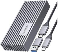 NVMe M.2 SSD Enclosure 40Gbps USB-C PCIe3.0x4 Thunderbolt Adapter 2800MB/s for NVMe M-Key SSD 2280,Aluminum External Hard Drive Enclosure Support Thunderbolt3/4 USB3.2/3.1/3.0/Type C-M234GY