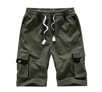 NVNV 2023 Hommes Shorts Bermudas Cargo Outdoor Été Pantalon Courts avec Poche Décontracté Cargo Shorts De Sport Jogging