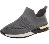 NVNV Chaussures de Sécurité Femme sans Lacet Legere Basket de Sécurité À Enfiler Protection Embout Acier Coussin d'aire Confort Chaussures de Travail Respirante Sneakers femme