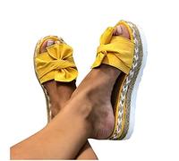 NVNV Été compensées Pantoufles Plate-Forme Talon Haut Femmes Pantoufle Dames Chaussures d'extérieur Sabot de Base Pantoufle compensée Bascule Sandales