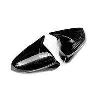 NVNZMFPPW Coque Rétroviseur en pour N&issan pour Micra K14 2017 2020 Coque De Rétroviseur Gauche Droite Style Chauve-Souris Coque De Rétroviseur De Voiture Noir Brillant