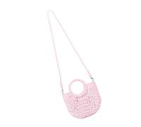 NVOQILIN 2025 Printemps Sac à bandoulière à la mode Sacs en paille avec cordon de serrage Sac à main à bandoulière décontracté pour femmes filles Nature Sac pour femme, a, One Size