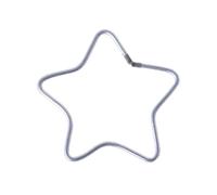 NVOQILIN Anneaux en métal en forme d'étoile pour décorations de Noël, Saint-Valentin, vacances