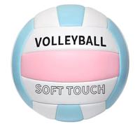 NVOQILIN Ballon de volleyball de plage souple épais taille 5 Ballon de volleyball de sable en polyuréthane pour intérieur ou extérieur Piscine Gym Entraînement professionnel Matchs de jeu