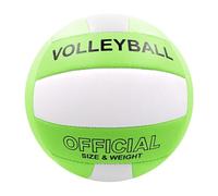 NVOQILIN Ballon de volleyball de plage souple épais taille 5 Ballon de volleyball de sable en polyuréthane pour intérieur ou extérieur Piscine Gym Entraînement professionnel Matchs de jeu