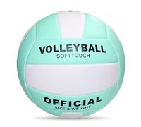 NVOQILIN Ballon de volleyball de plage souple épais taille 5 Ballon de volleyball de sable en polyuréthane pour intérieur ou extérieur Piscine Gym Entraînement professionnel Matchs de jeu