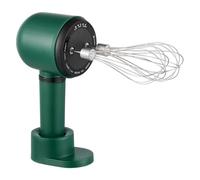 NVOQILIN Batteur à main électrique sans fil à double tête pour la cuisson des fouets en acier inoxydable 1200 mAh batterie rechargeable portable portable