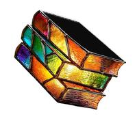 NVOQILIN Bibliophiles Pot de fleurs empilés pour plantes succulentes Décoration littéraire unique écrivains lecteurs