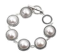 NVOQILIN Bijou portable en pierre style vintage pour femme avec perles robustes et ajustement confortable fait à la main, taille unique, Comme décrit