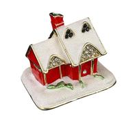 NVOQILIN Boîte à bijoux élégante inspirée du cottage avec charnière sécurisée pour un usage quotidien
