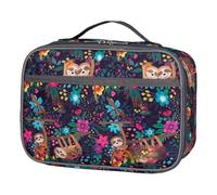 NVOQILIN Boîte Bentos carrée portable avec poignée - Solution de transport pour déjeuner - Sac à déjeuner en plein air
