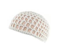 NVOQILIN Bonnet creux en crochet tissé à la main pour femme - Style décontracté, blanc, Taille unique