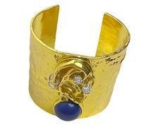 NVOQILIN Bracelet large ouvert tendance avec visage rétro élégant et réglable, One Size, Comme décrit, Comme décrit.