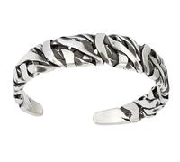 NVOQILIN Bracelet large rétro en cuivre tissé à la main avec fermeture réglable - Bijou unique fabriqué à la main pour fête style antique