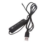 NVOQILIN Câble d'extension USB mâle à 2 broches pour ventilateur USB 5 V - Bandes LED - Lampe de bureau - Enregistreur de conduite - Câble avec interrupteur