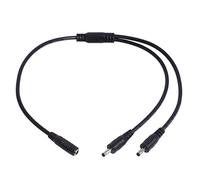 NVOQILIN Câble répartiteur d'alimentation 3,5 mm x 1,35 mm 1 femelle vers 2 ou 4 mâles cordon adaptateur pour lampes de table, caméras de vidéosurveillance, bande lumineuse LED, tablettes