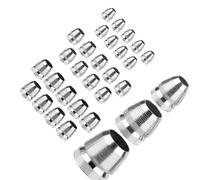NVOQILIN Cales de rechange en acier inoxydable pour marteau - 3 tailles : 8 mm, 10 mm, 12 mm - Cales rondes en acier pour haches