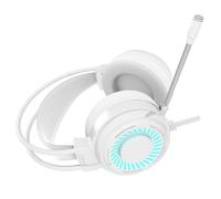 NVOQILIN Casque de jeu USB 7.1 CH avec microphone, pilote de 50 mm et coussinets ergonomiques en cuir immersif pour ordinateur