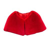 NVOQILIN Châle à longues fourrures pour mariage, automne, hiver, chaud, cache-cou, écharpe pour élégance d'hiver, capes tendance multi-usages, Rouge, Taille unique