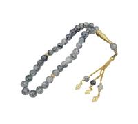 NVOQILIN Chapelet de méditation avec 33 perles de prière islamique en verre Tasbih