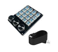 NVOQILIN Clavier macro mécanique à 16 touches avec bouton personnalisable, commutateurs remplaçables à chaud pour joueurs et programmeurs, claviers macro programmables professionnels