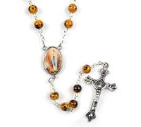 NVOQILIN Collier avec pendentif en forme de croix - Chapelet créatif - Chaîne en métal - Bijoux pour femme - Chapelet à breloques, taille unique, Comme décrit, Comme décrit.